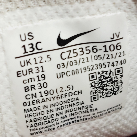 Nike Air Max Logo Strap Lace Up Kids' Athletic Sneakers H114 - Picture 10 of 11